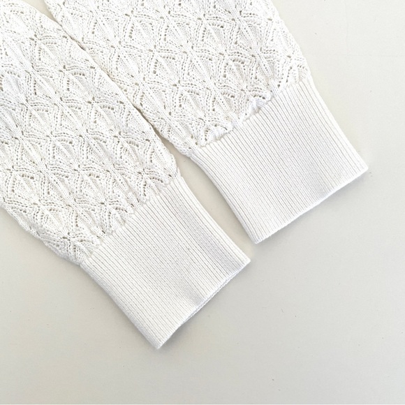 J Crew V neck Pointelle Cardigan Sweater - Picture 9 of 10